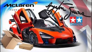 New Release Tamiya McLaren Senna 1/10th RC Kit 58711 On TT02 Chassis. Unboxing & First Look