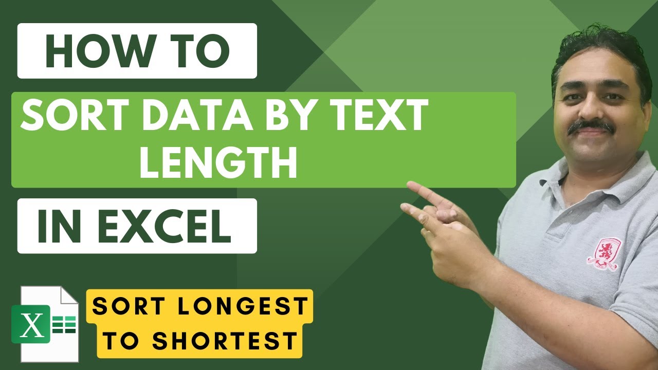 How to Sort Data by Text Length in Excel | Sort Column or Cells ...
