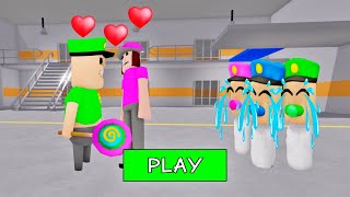 SECRET UPDATE | POLICE KID FALL IN LOVE WITH BABY POLICE GIRL? SCARY OBBY ROBLOX #roblox #obby