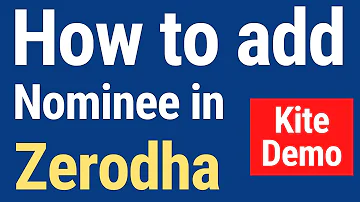 How to add Nominee in Zerodha Online (in just 5 min) | Step by Step live KITE DEMO (2023)