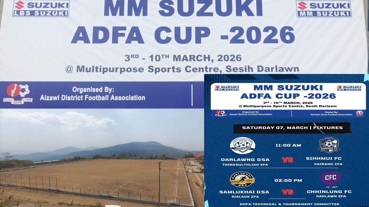 SAMLUKHAI GSA Vs CHHINLUNG FC || ADFA CUP - 2026 || MM SUZUKI