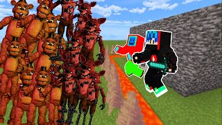 1,000 FNAF VS LA BASE MAS SEGURA DE MINECRAFT