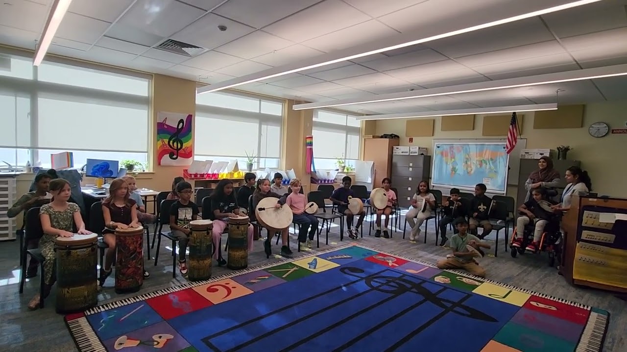 Video preview image of kids playing instruments; click to visit the ParentSquare post with the video