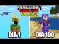 EU SOBREVIVI 100 DIAS EM UM BLOCO NO MINECRAFT HARDCORE