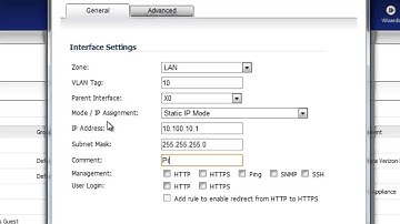 Dell SonicWALL VLAN Setup