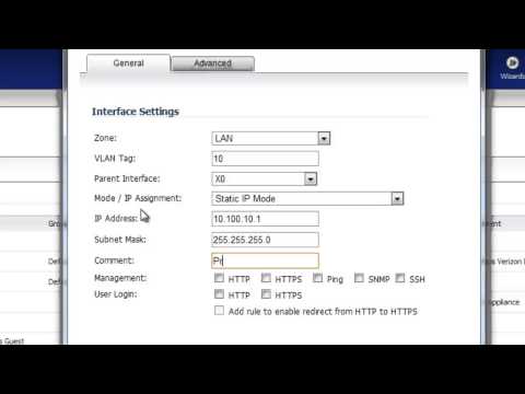 Dell SonicWALL VLAN Setup