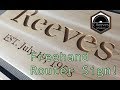 Creeves makes a wooden name sign with a router freehand ep024
