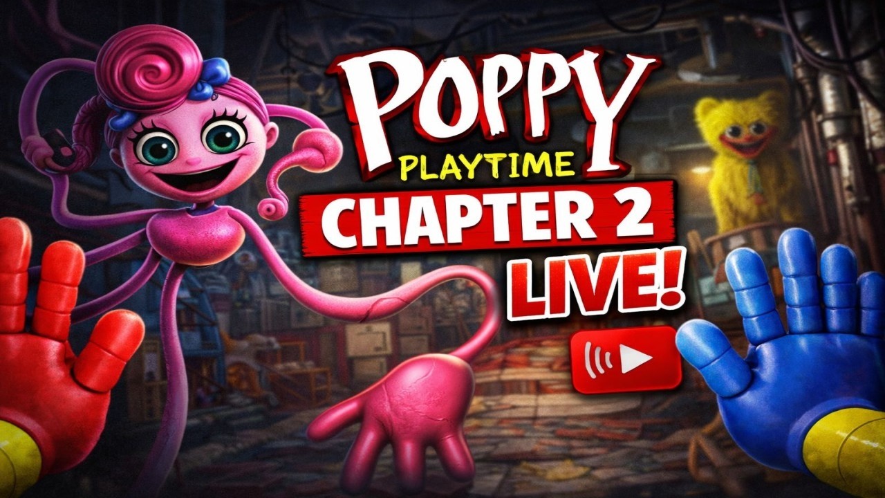 POPPY PLAYTIME CHAPTER 2 LIVE 😱 | First Time Playing Huggy Wuggy Horror Game | Full Gameplay