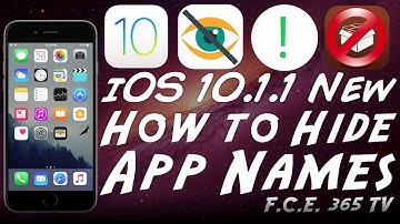 iOS 11 - How To Hide Application Names (Labels) [No Jailbreak]