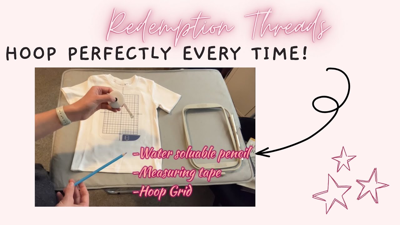 How to Hoop a TShirt for Machine Embroidery Tips and Tricks for
