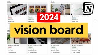Create a 2024 Vision Board that WORKS! (Notion Tutorial)