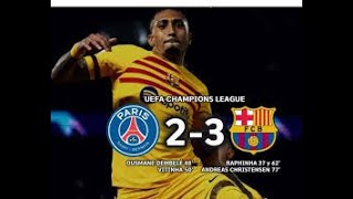 PSG vs Barcelona (2-3) HIGHLIGHTS: Raphinha, Dembele, Vitinha \& Christensen Goals!GREAT SUCCESS