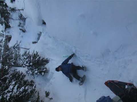 16-Feb-2009 buttslide down Algonquin (#5)