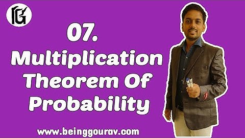 Multiplication Theorem of Probability with Examples in hindi by Gourav Manjrekar