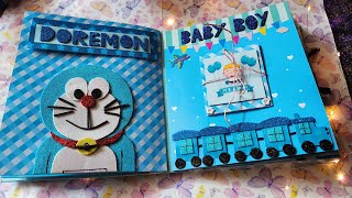 DIY | Baby boy scrapbook idea 💙😍 #craft #diy #homemade #artandcraft #scrapbooking #artandcraft #gift