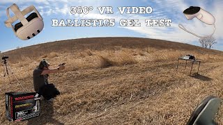 360 Video - Sig P365 380 + Winchester Defender 95gr BJHP vs Ballistics Gel at 10 Yards