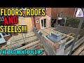 Building walls floors and roofs and installing steels the basement build5