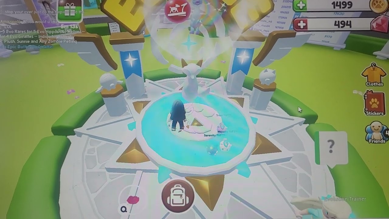 Making an Evo Giraffe - Roblox Ropets Gameplay