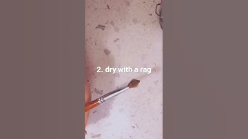 🖌 How to Clean Oil Paint Brushes in 3 Step 🌈 #shorts #artwork