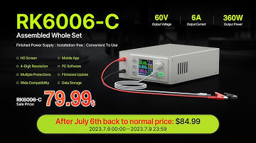 RK6006-C 60V 6A AC to DC power supply introduction, size compaison, fan noise
