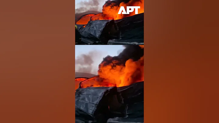 WATCH: Russian Drone Attack Sparks Massive Fire at Odesa Warehouse | APT