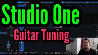 tune your guitar easily in studio one