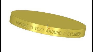 Writing 3D text around a cylinder