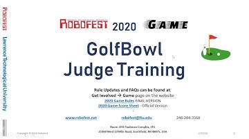 Robofest 2020 GolfBowl Game Judge Training Presentation
