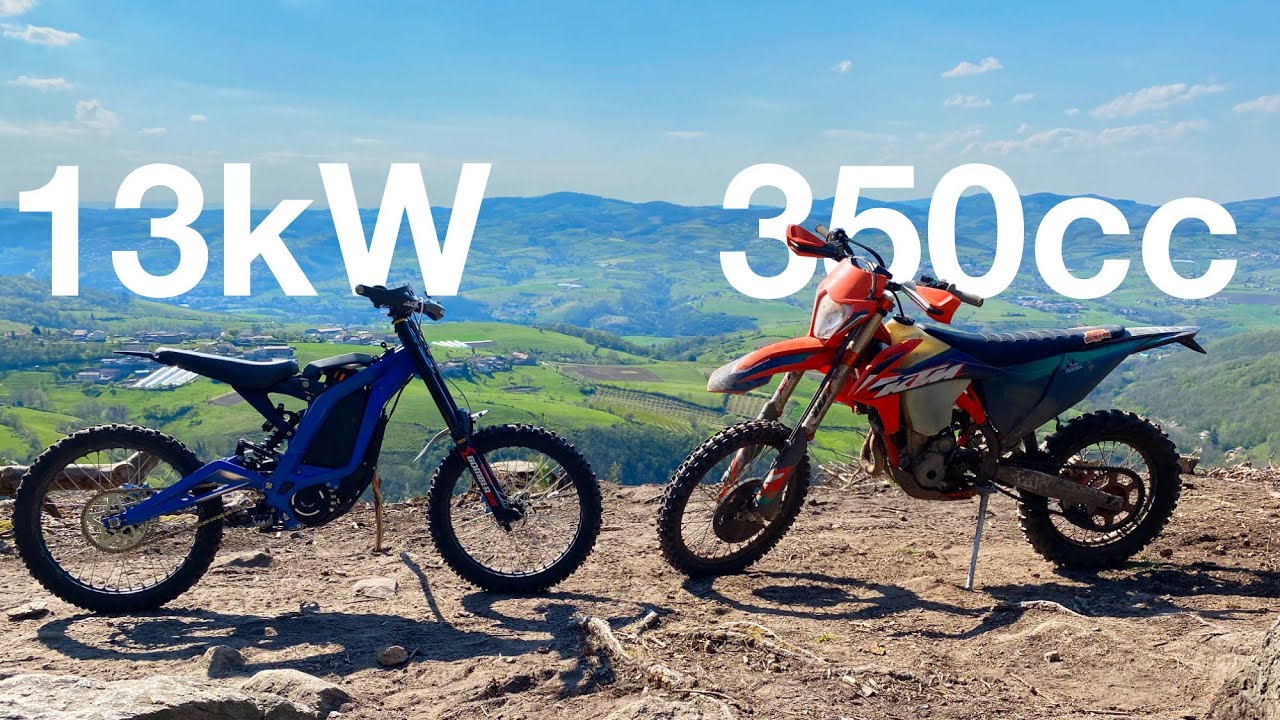  Course  Sur Ron 72V 13kW vs KTM 350