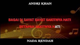 JERA KARAOKE NADA RENDAH / STANDAR PRIA || VERSI ANDRI KHAN