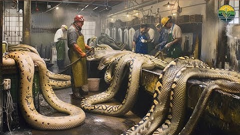 Inside the Python - Leather Factory: From Snake Skin to Luxury Jacket (Full Process)