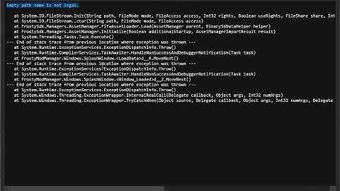 Frosty Mod Manager | How to Fix "Empty path name is not legal." | FIFA VLPATCH MOD