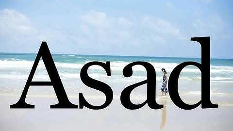 How To Pronounce Asad🌈🌈🌈🌈🌈🌈Pronunciation Of Asad