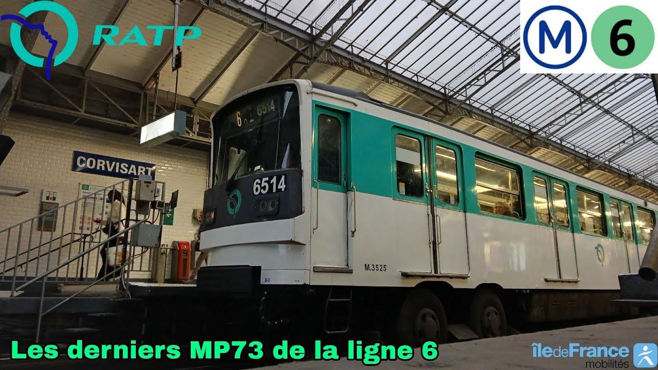 Métro 6 RATP - Les derniers légendaire de la ligne 6 (MP73) ! 