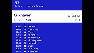 Start Deutschland Ansagen RE5 Cuxhaven - Hamburg-Harburg