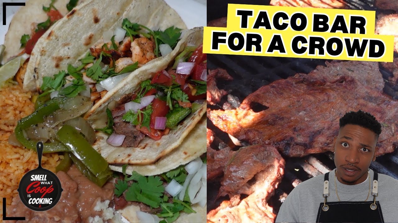 Taco Bar for a Crowd | Easy Setup + Mexican-Inspired Taco Party 🌮🌮🌮