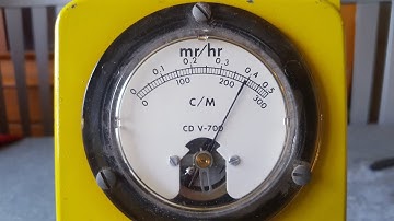 CDV 700 Geiger counter measuring uranium ore