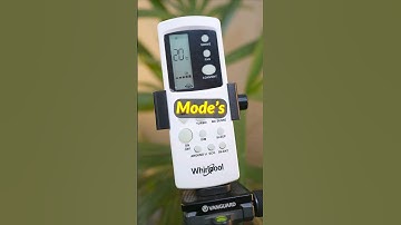 Whirlpool AC Remote Control Guide ❄ Modes ❄ #shorts #remotecontrol #airconditioner