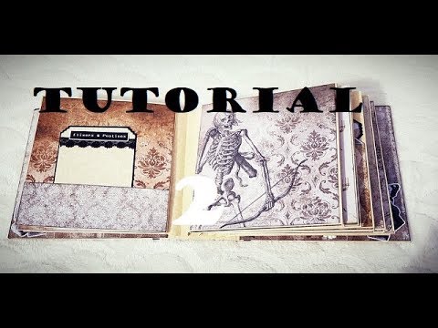 Tutorial 2/4 Haunted House Mini Album Vectoria Designs - YouTube