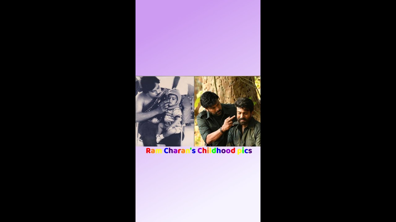 Ramcharan's childhood pics 