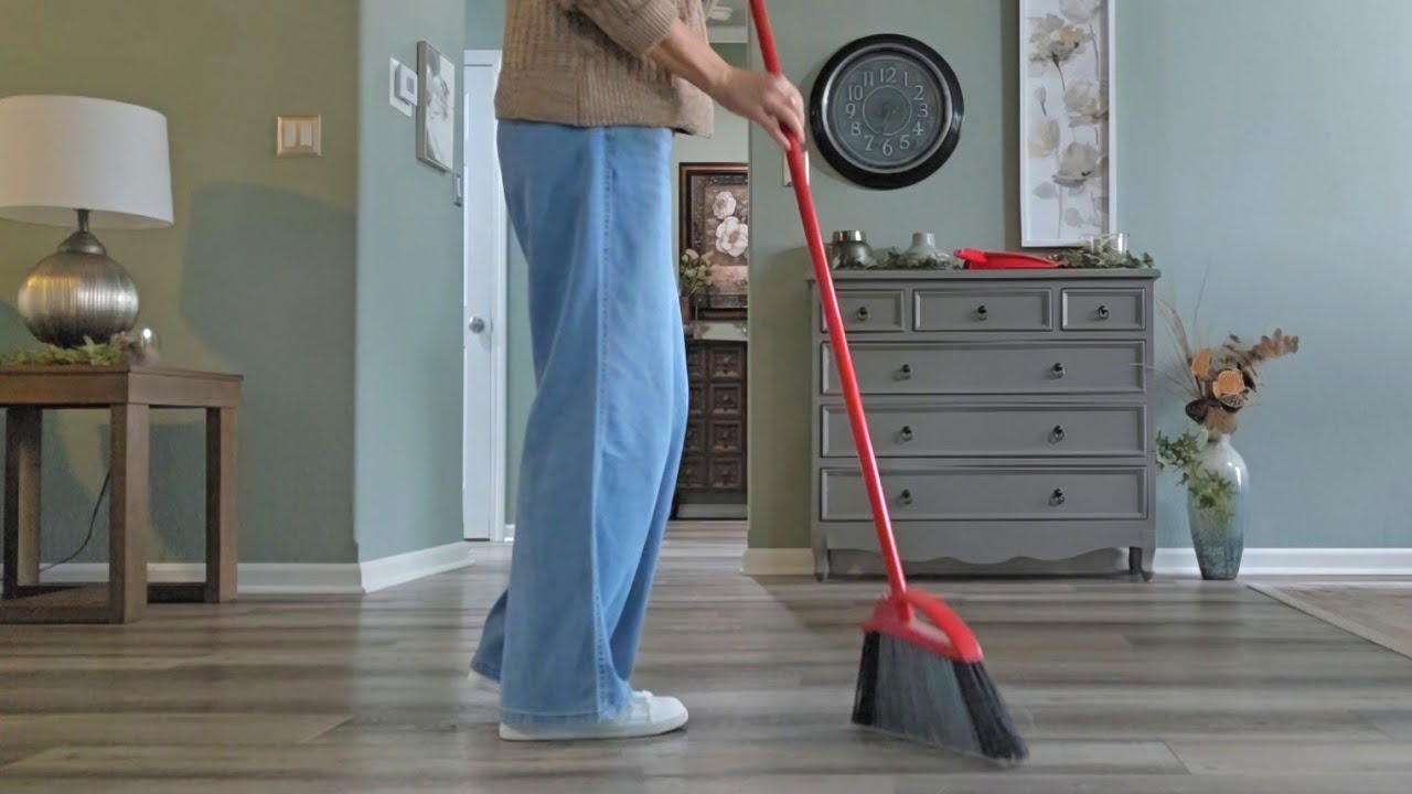 ~ASMR~ Sweeping around the House:) No talking!!