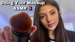 ASMR doing YOUR makeup 💄 + mouth sounds
