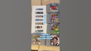 Nintendo 64 End Labels DIY #videogames  #cartridges #gaming #64bit