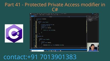 Protected Private Access modifier in C# - Part 41