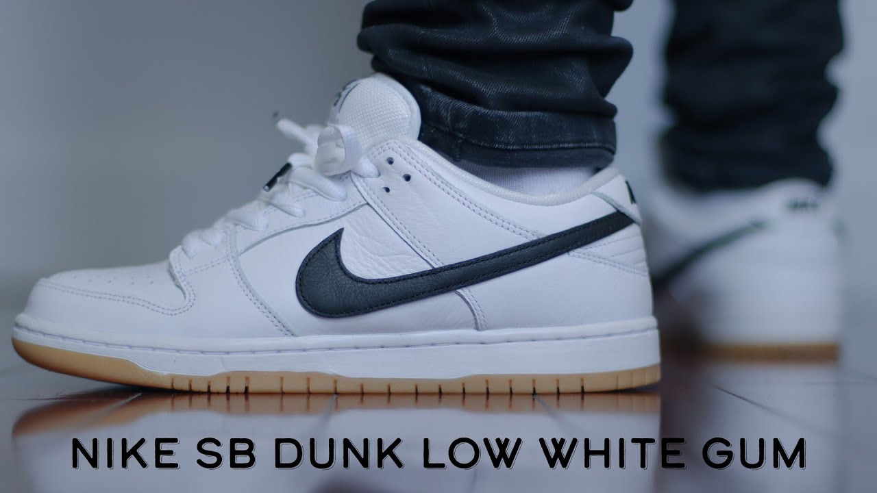CLEAN - Nike SB Dunk Low Orange Label ISO White Navy Sneaker