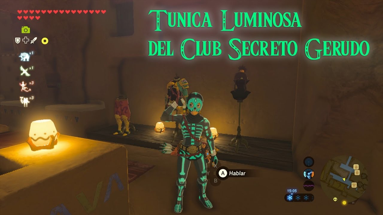 Tunica Luminosa Zelda Breath of the Wild (Club Secreto Gerudo) - YouTube