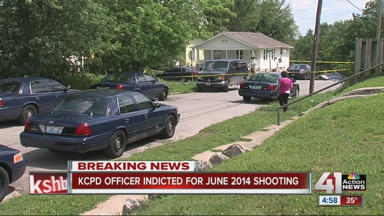 KCPD officer indicted in June 2014 shooting - YouTube