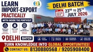 Import Export Training in Delhi | Import Export Course in Delhi | Start your own Export Import