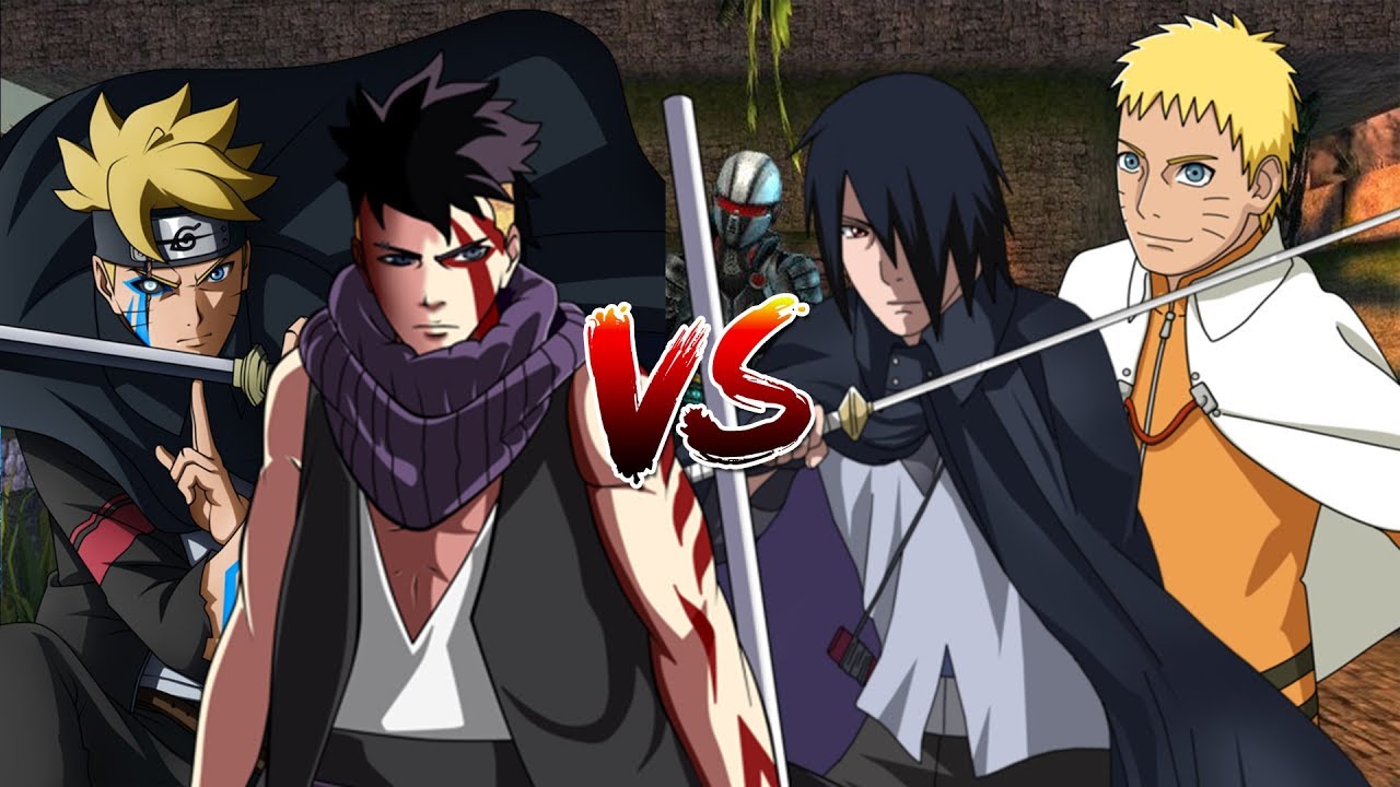 Kawaki And Boruto Vs Sasuke And Naruto Naruto Shippuden Ultimate Ninja 