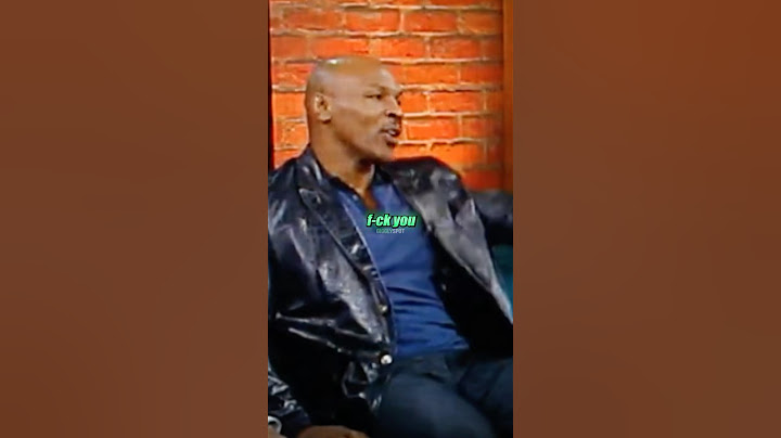 Mike Tyson VS Reporter 😳
